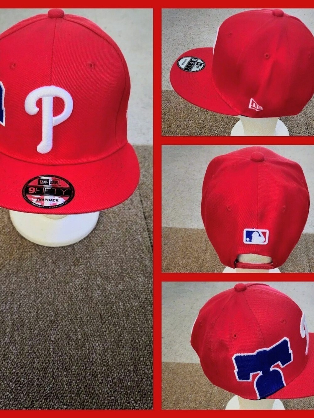 PHILADELPHIA PHILLIES MLB BASEBALL SNAPBACK HAT.